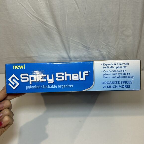 Spicy Shelf Patented Stackable Organizer Spice Rack Brand New Sealed Box - Picture 3 of 3